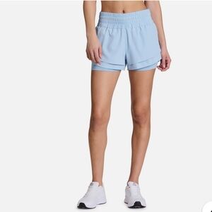 RBX Women's Light Blue Flutter Athletic Shorts